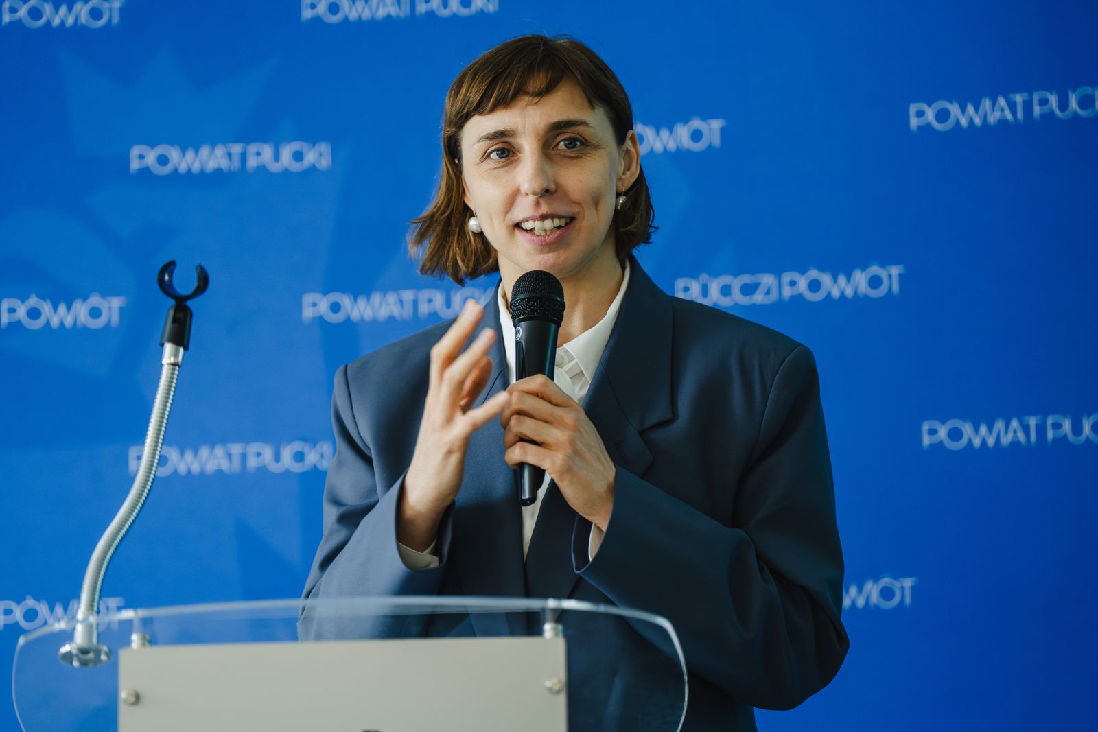 wiceprezydent Gdańska - Monika Chabior podczas swojego przemówienia 